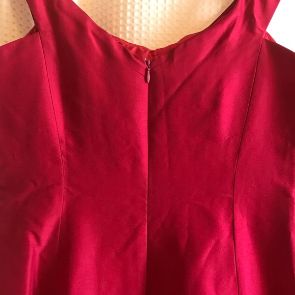 CUSTOM MADE Silk Shantung Full Length Dress - Picture 3 of 4